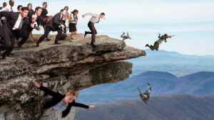 Recession Forecasts Jump After Herds Of Panicked Economists Start Running Off Cliffs