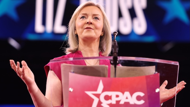 Why hawking whiskey sold by criminals is the only path to salvation for the West, by Liz Truss