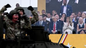 Trump’s Military Birthday Parade Rolls Past Sparse Crowds in Washington