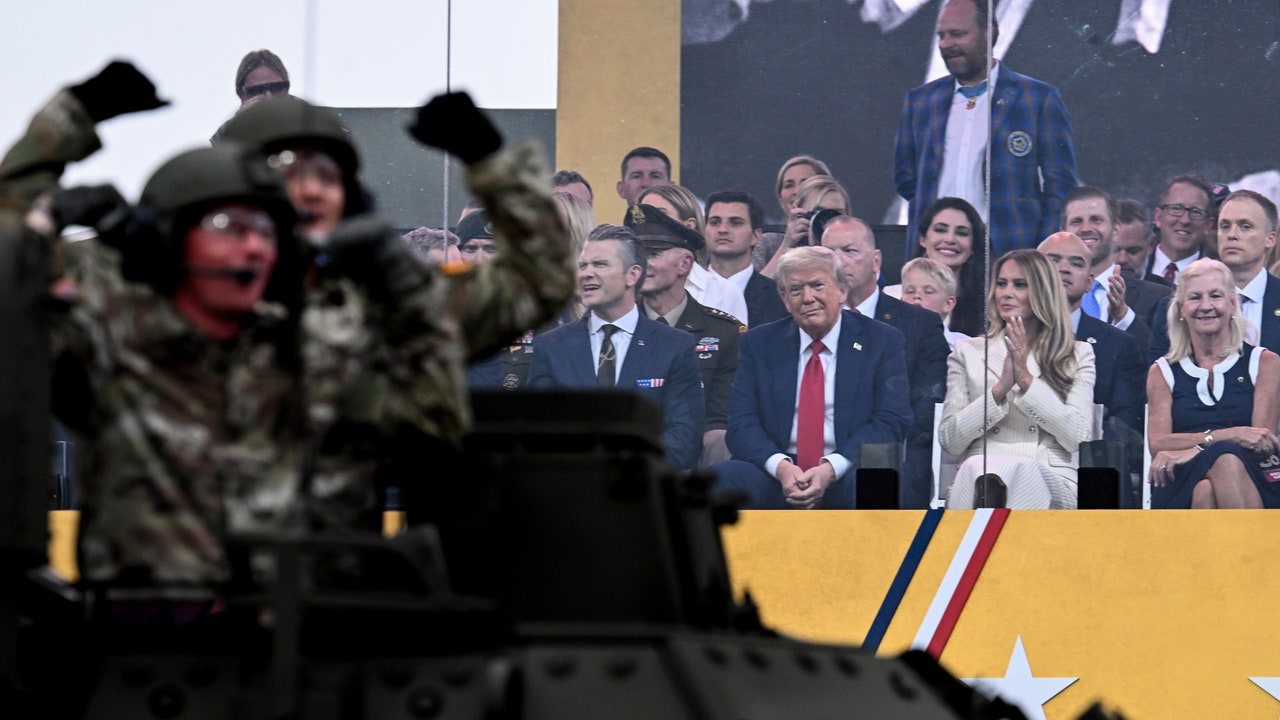 Trump’s Military Birthday Parade Rolls Past Sparse Crowds in Washington
