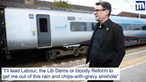 Burnham up for anything that gets him out of Manchester